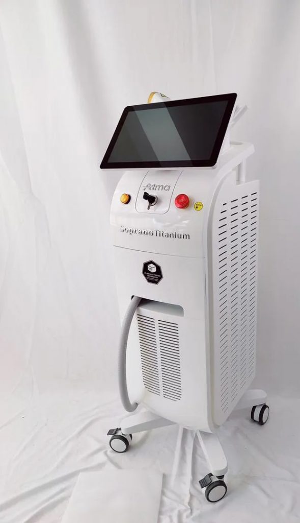 دستگاه لیزر مو تیتانیوم دایود تک هندپیس 1800 وات